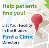 Help Patients Find You - List Your Facility in the Biodex Find a Clinic Directory