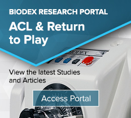 New Biodex Research Portal for ACL and RTP