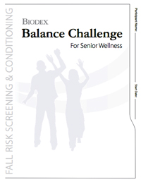 Biodex offers six-week Balance Channlenge to help attract older adults to a fall risk program