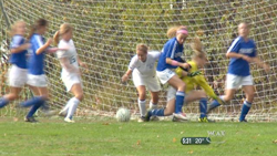 A seventh-grade soccer player had a balance baseline test in the summer before her season began